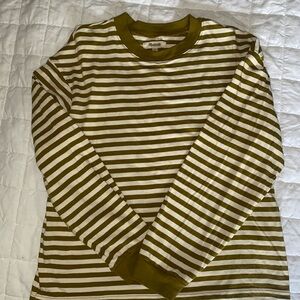 Madewell Supima® Cotton Essential Long-Sleeve Tee in Zetta Stripe